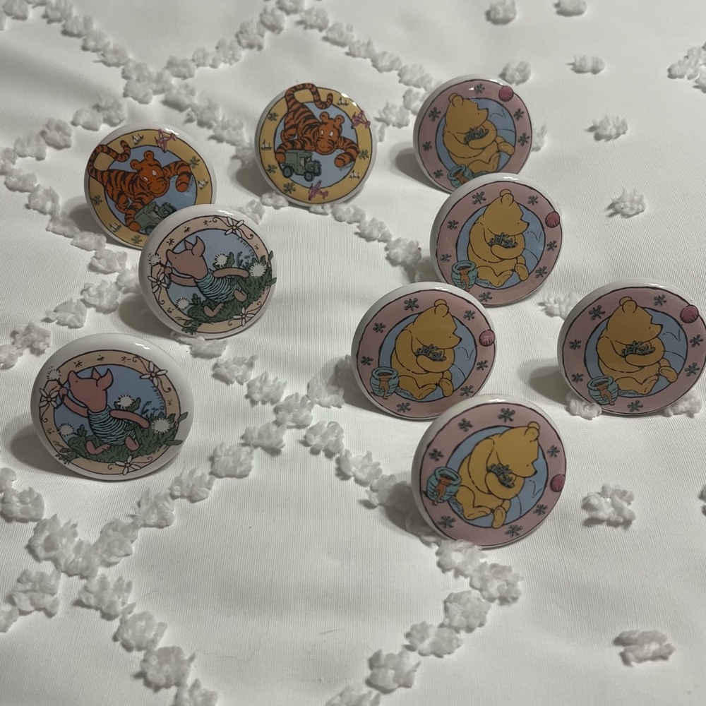 Winnie the Pooh Themed drawer pulls set